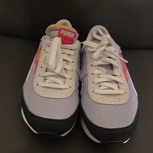 PUMA Women's Sneakers in Gray, Pink, and Black